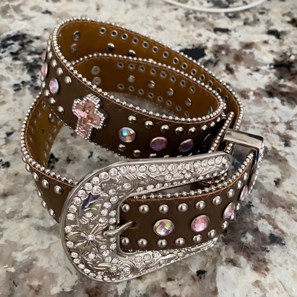 Nocona Children’s medium brown leather belt